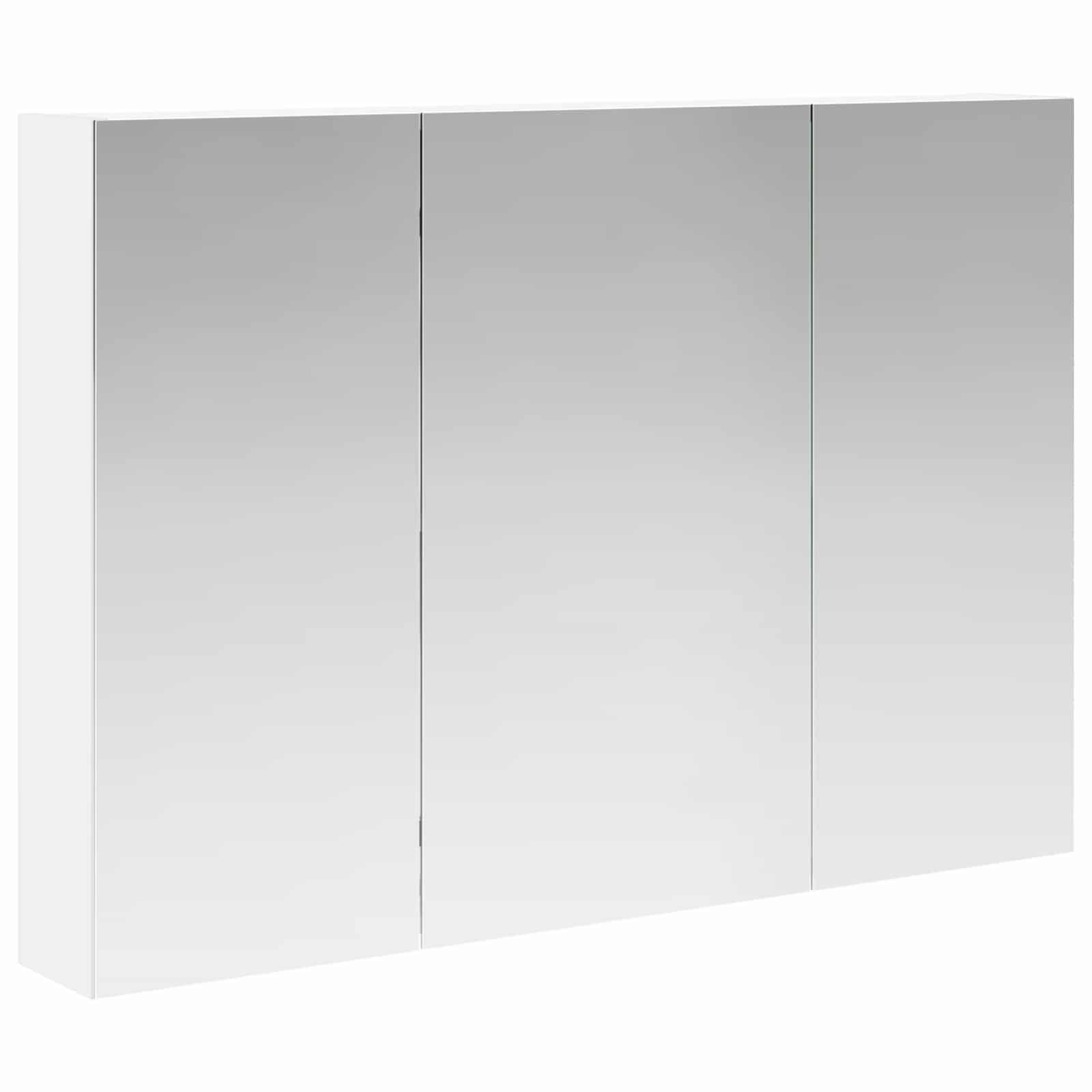 Szafka z lustrem do łazienki Biały 100 x 14,5 x 70 cm