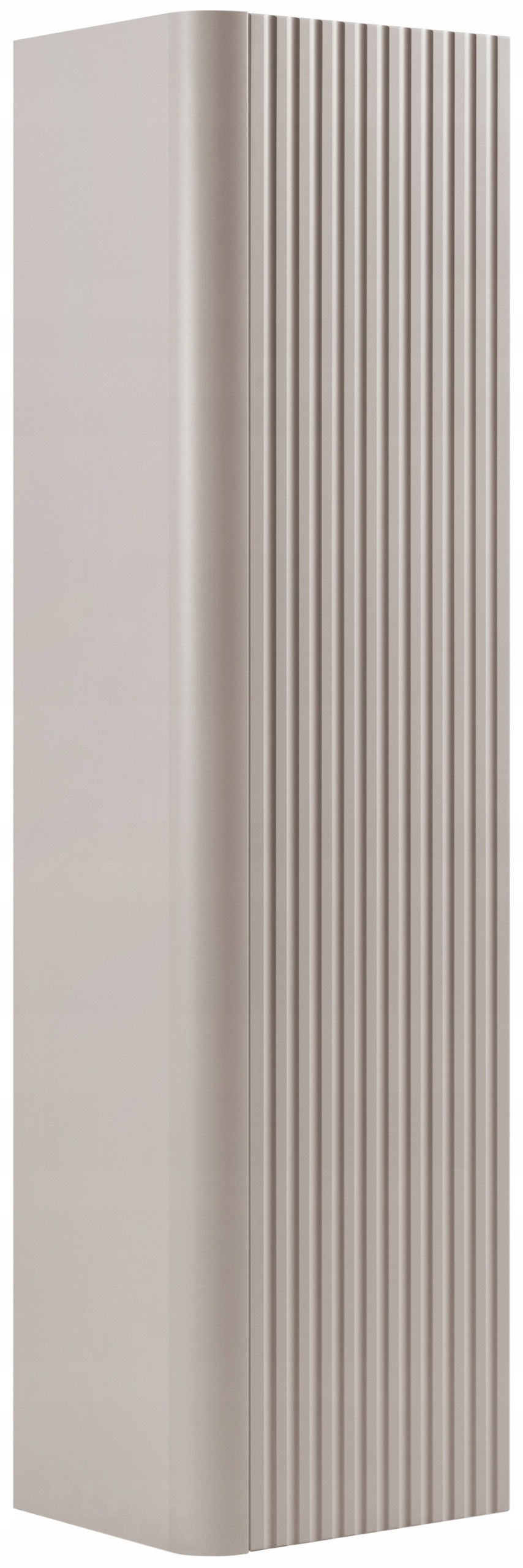 Słupek łazienkowy LINEA 35 cm kaszmir ryflowany wiszący Push to Open