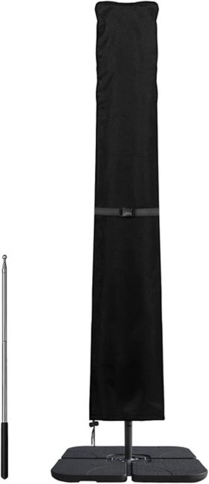 Pokrowiec na parasol, tkanina Oxford 420D, do parasoli wysięgnikowych o średnicy od 3 do 4 metrów, pokrowiec na parasol z drążkiem - 240x57/57 cm