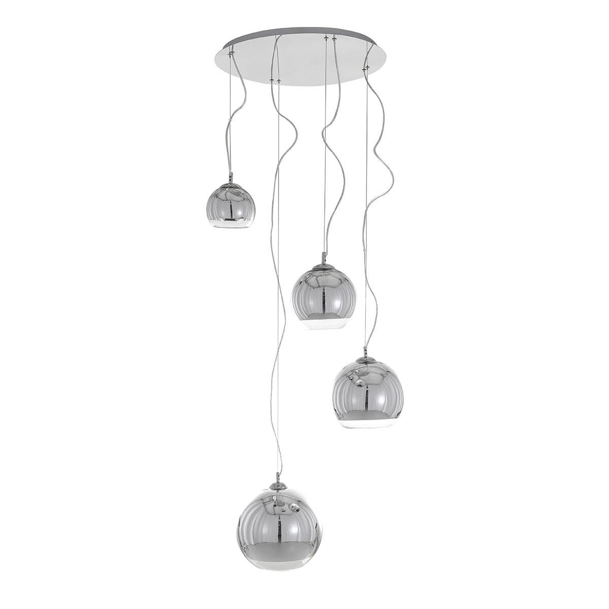 Lampa wisząca Laurent chromowana 4xE27x40W nowoczesny wym: 120 x 50 x 50 cm metal Italux