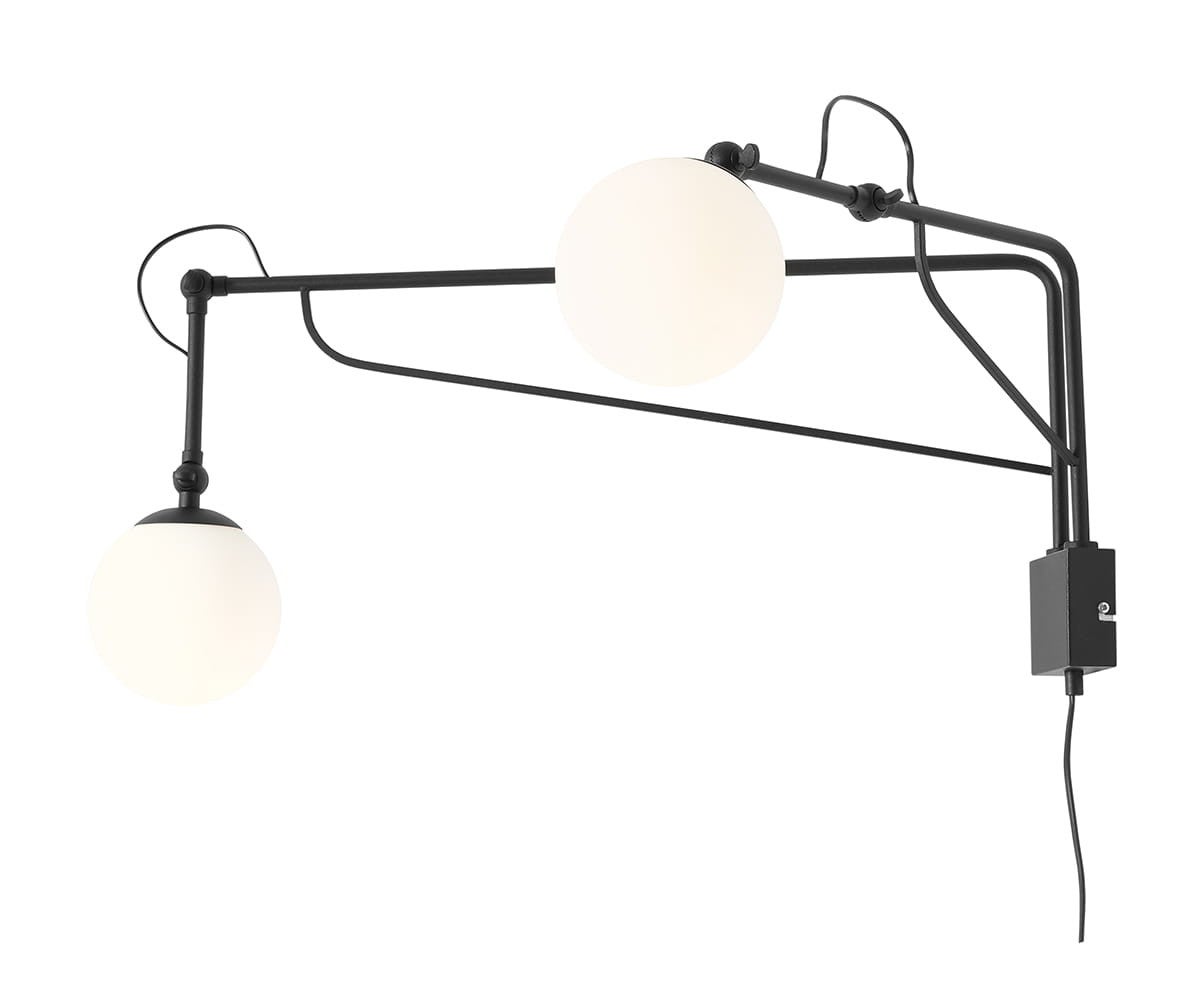 Lampa ścienna kinkiet LED Aldex SOHO 1105D1 metal, szkło