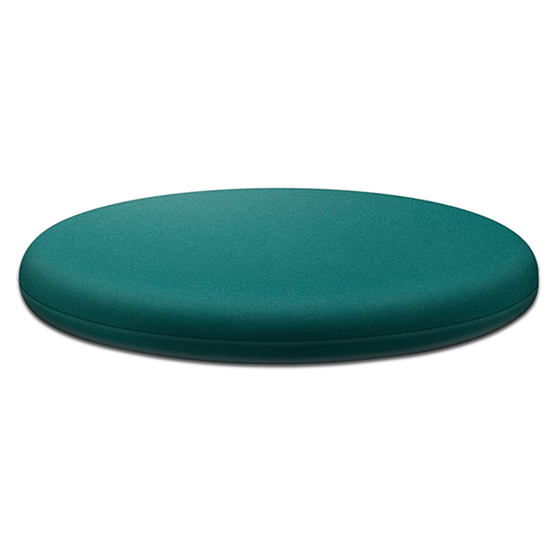 Okrągła poduszka na krzesło z pianki memory, 30 cm, wyjmowana wkładka - zielona