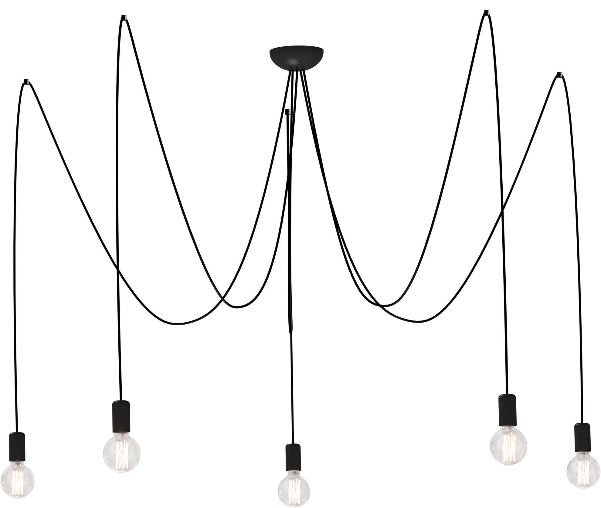 Lampa wisząca żyrandol Nowodvorski SPIDER czarna, metal 6788