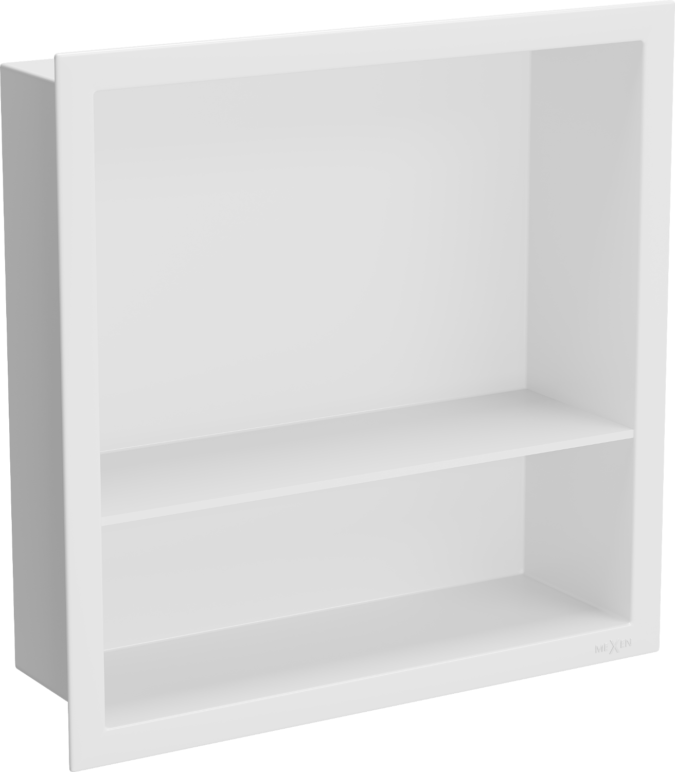 Mexen X-Wall-R półka wnękowa z kołnierzem i półką 30 x 30 cm, biała - 1920303010S