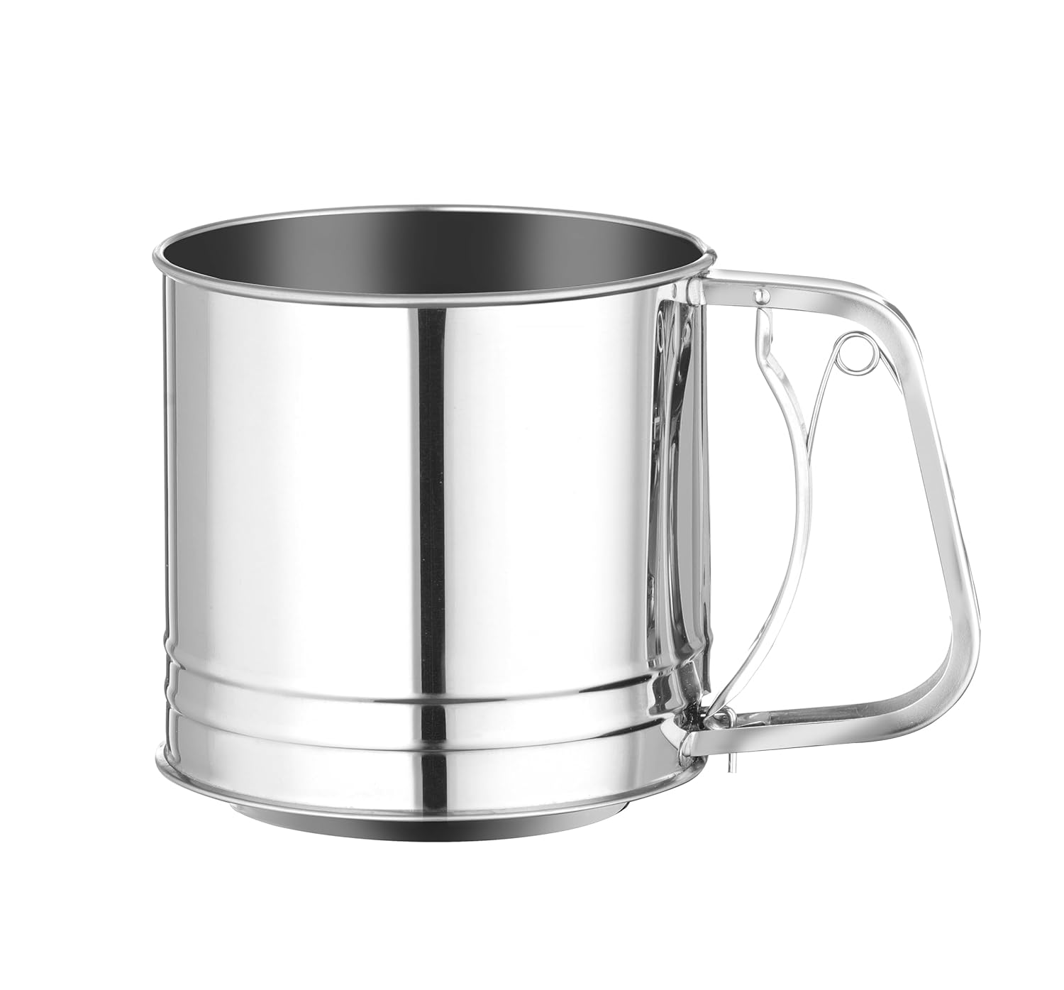 Sito do mąki, cukru pudru i innych suchych składników, drobne sito, kubek do pieczenia, pojemnik na cukier puder, 187 x 125 x (wys.) 127 mm