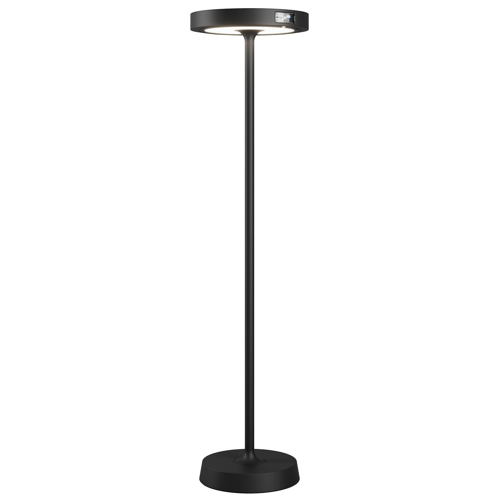 Barbell Solar RF - 65W Solarna lampa podłogowa LED z akumulatorem - Zewnętrzna lampa podłogowa, 3 wysokości, 156-113-70 cm, czarna