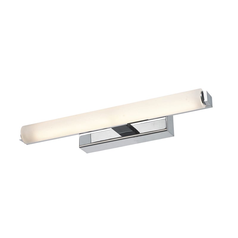 Kinkiet ścienny Minor chromowany biały LED 12W 3000K 840lm styl nowoczesny wym: 5 x 37,5 x 10 cm akryl IP20 Italux