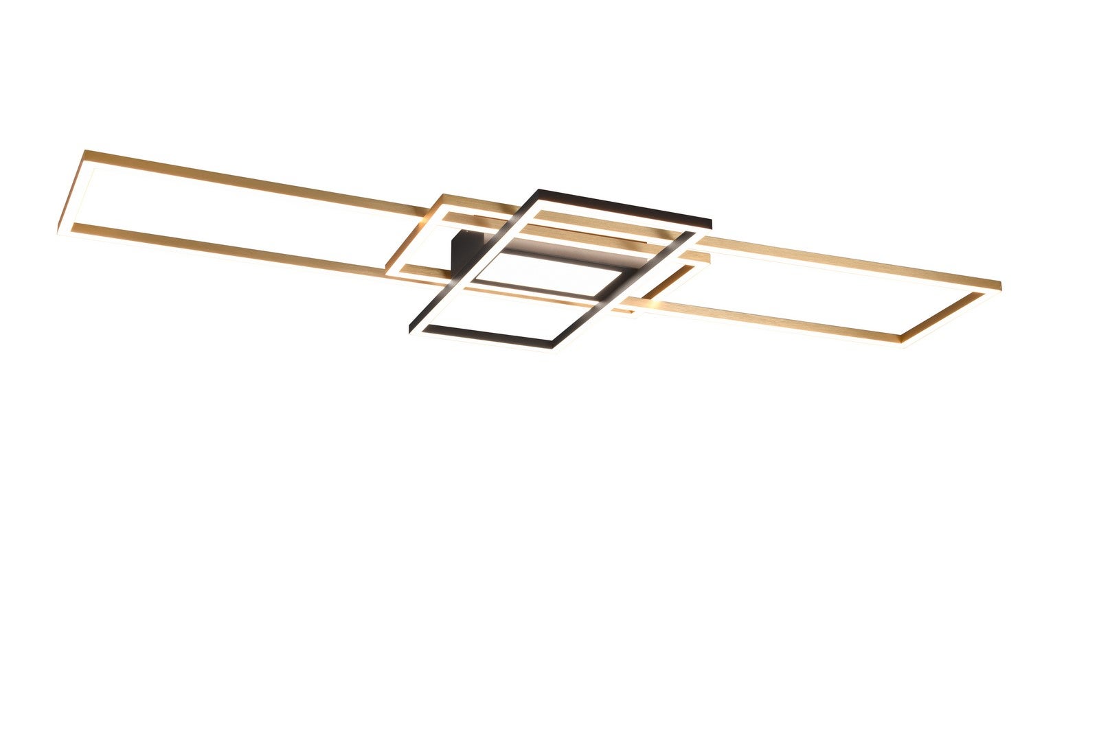 Lampa wisząca z pilotem LED ALYRON 60W Odcienie bieli 7100lm metal złota wym:6,5x105x42cm IP20 Trio