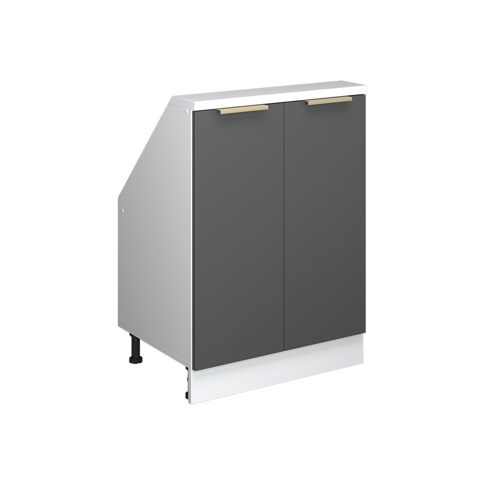 Vicco Szafa skosna Rion, Antracytowo-złoty, 60 x 81.6 cm z 2 drzwiami