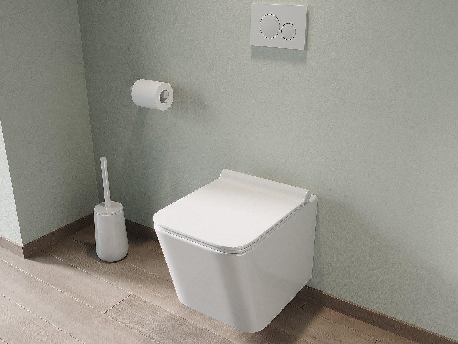 Toaleta WC podwieszana z ceramiki bez kołnierza – CLEMONA