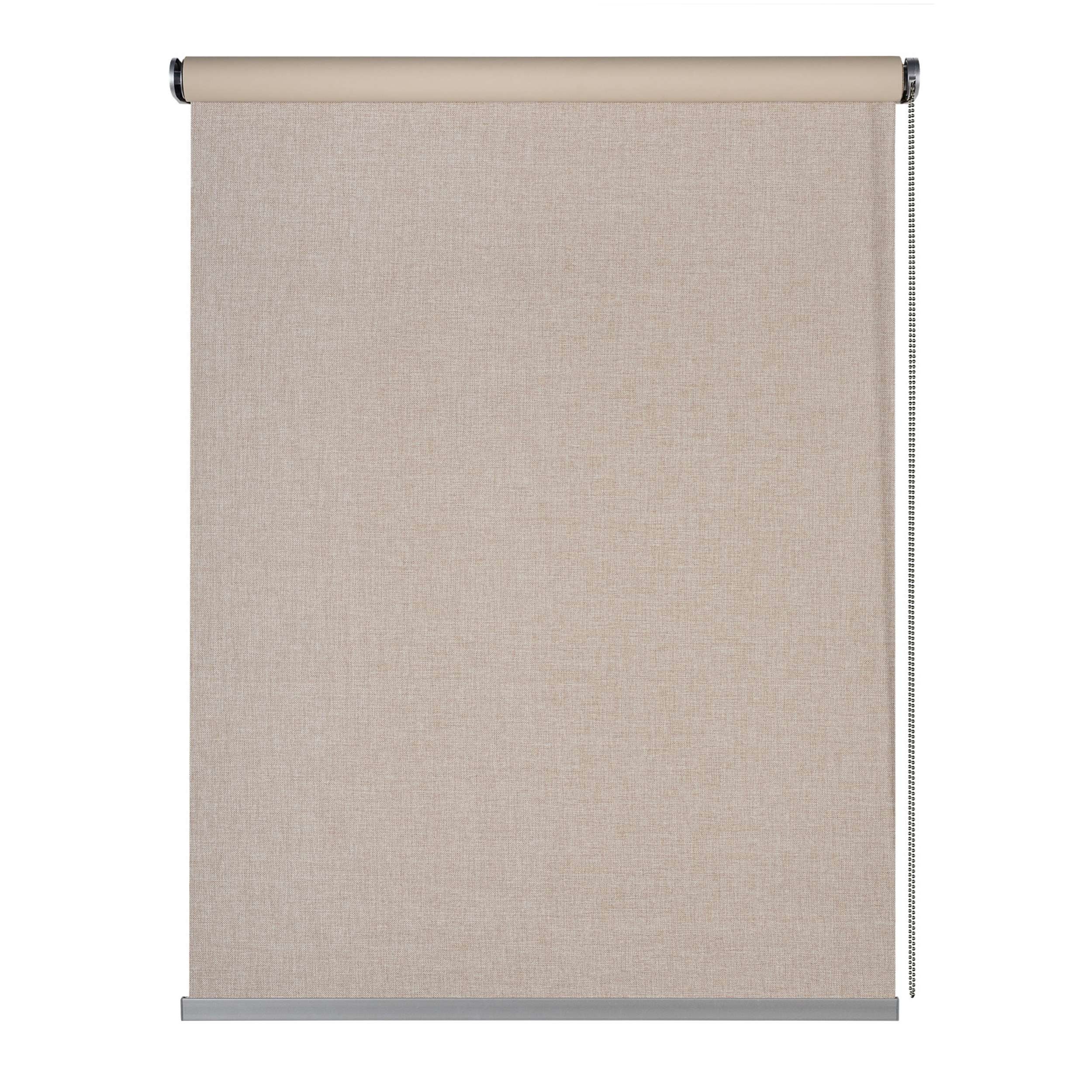 Roleta zaciemniająca blackout, premium, z aluminiowym wykończeniem, beżowy 45 x 180 cm