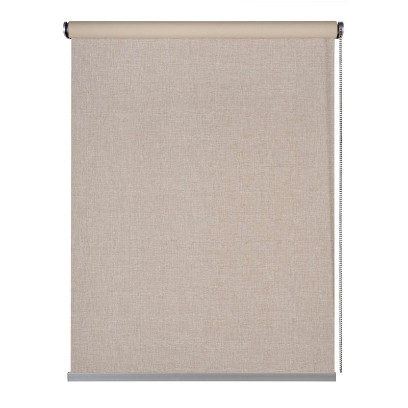 Roleta zaciemniająca blackout, premium, z aluminiowym wykończeniem, beżowy 45 x 180 cm