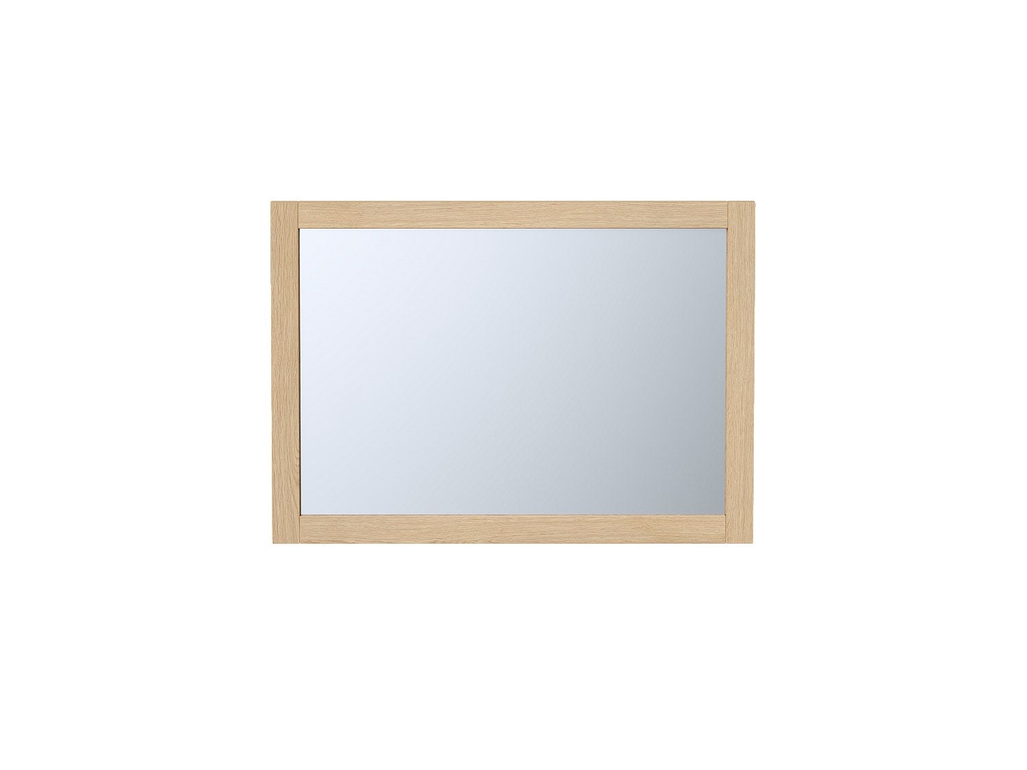 Lustro prostokątne z ramą z okleiną dębową - Szer. 50 x Wys. 70 cm - TIMEA