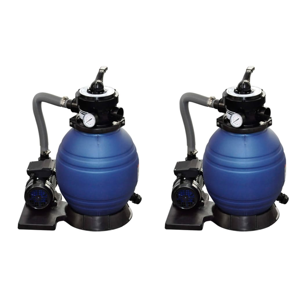 Piaskowe pompy filtrujące, 2 szt., 400 W, 11000 L/h vidaXL