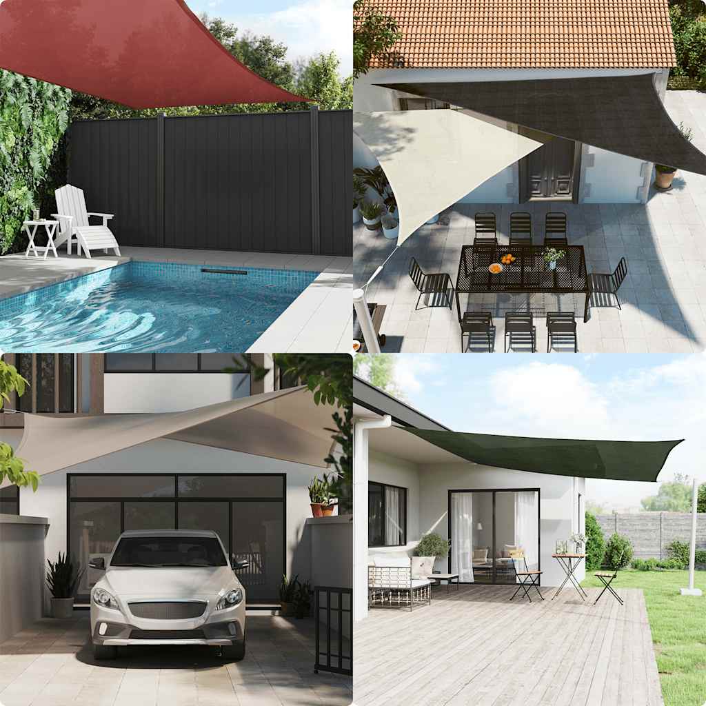 Żagiel przeciwsłoneczny, 160 g/m², taupe, 2x2,5 m, HDPE