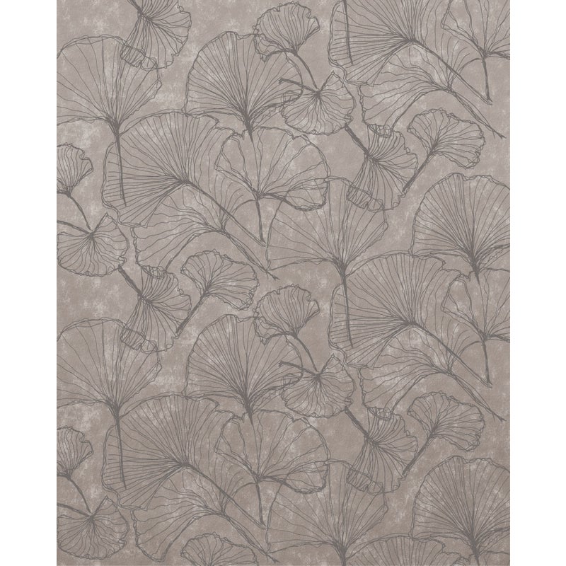 Fototapeta liście szary - 250 x 200 cm - KOMAR