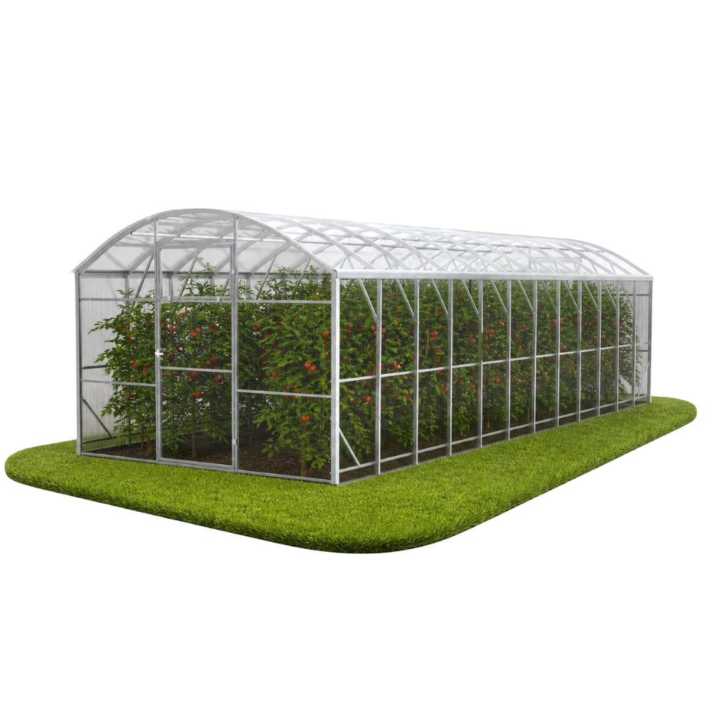 Szklarnia z poliwęglanu POLKA 3x8 m 4 mm profile 40x20 mm e-szklarnia.pl - Szklarnia ogrodowa