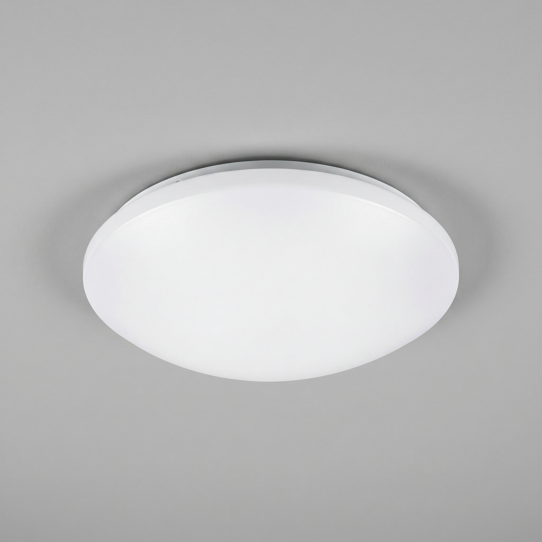Plafon okrągły Lucas LED 18W Neutralna biel 1180lm biały wym:10,5x33,5x33,5cm IP44 Rabalux