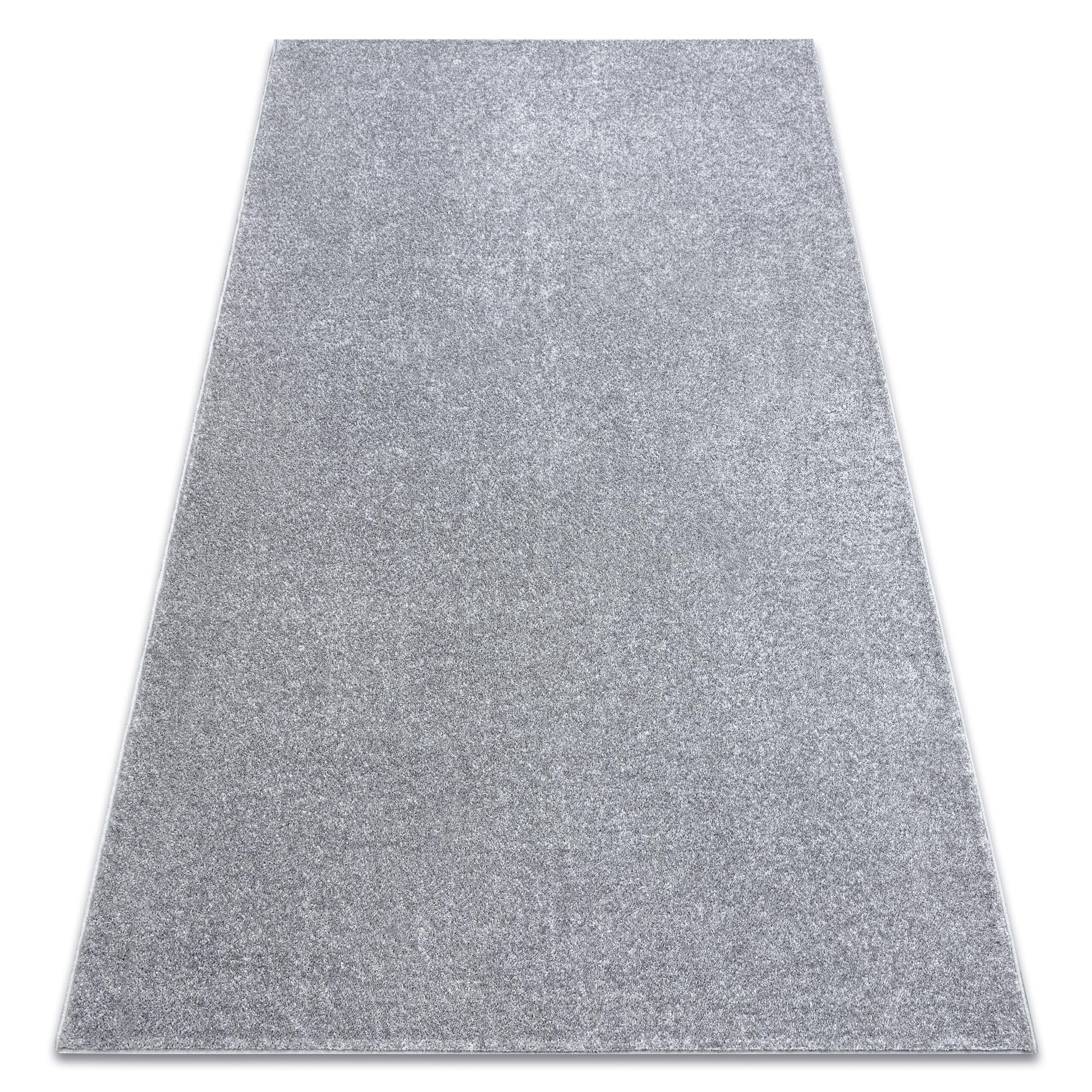 DYWAN - WYKŁADZINA SANTA FE srebrny 92 gładki, jednolity, jednokolorowy 150x350 cm