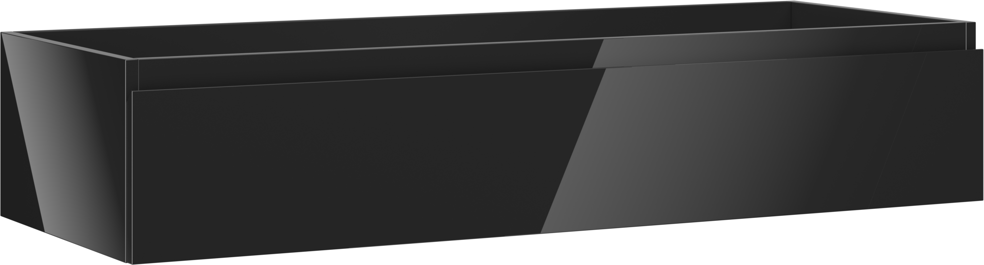 Mexen Orio szafka łazienkowa podumywalkowa 120 cm, 1 szuflada, czarna połysk - 91A10-12023-1-BF70