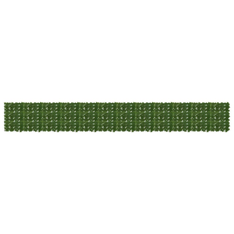 Parawan balkonowy z liśćmi zielony 600 x 75 cm vidaXL