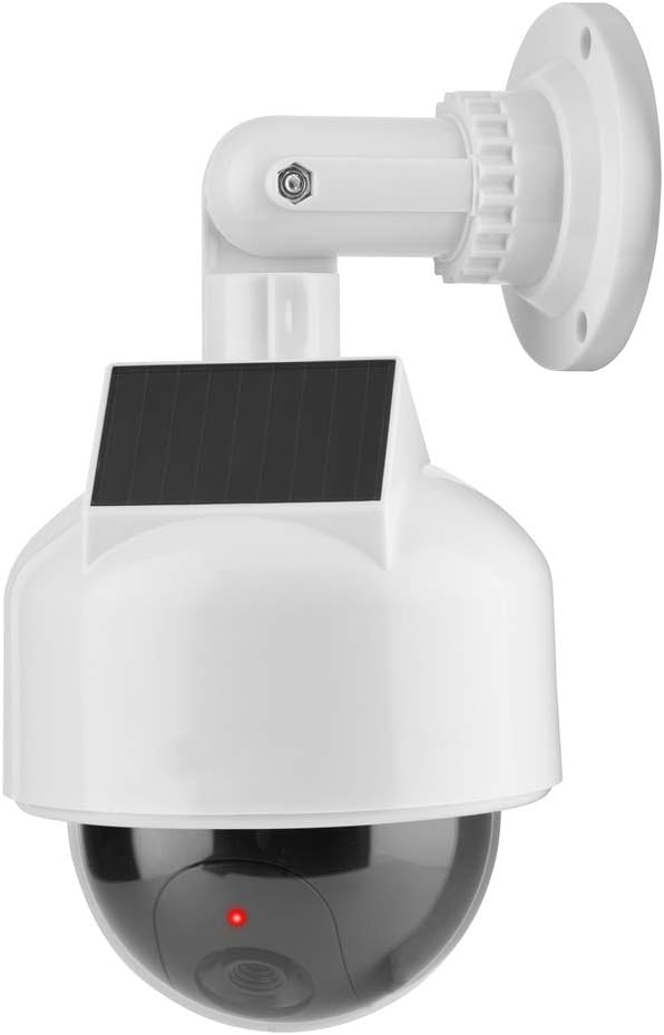 Kamera pozorowana, wodoodporna kamera bezpieczeństwa montowana na ścianie, realistycznie wyglądająca kamera kopułkowa zasilana energią słoneczną, do u