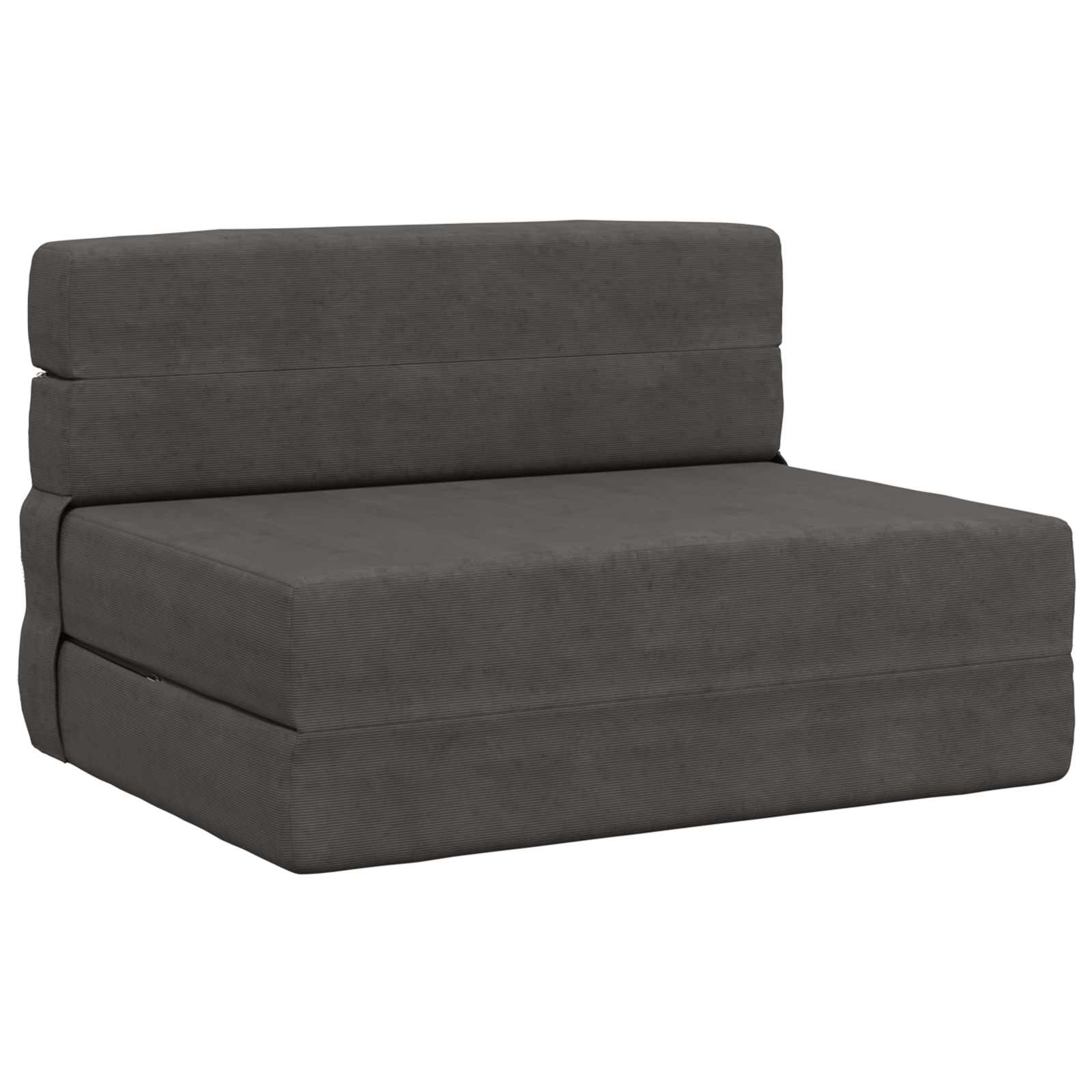 Składana Sofa Łóżko ciemnoszary 70 x 72 x 60 cm tkanina
