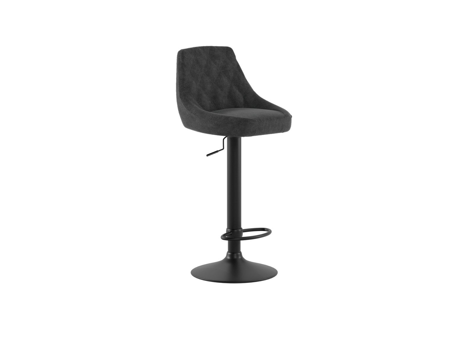 Sgabello en microfibra Max STS, 45cm x 50cm x 84/100cm