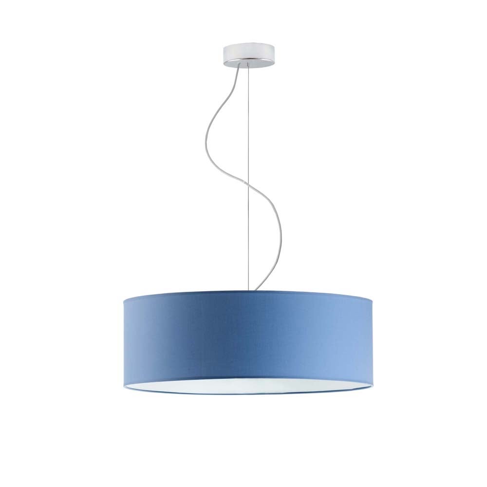 Lampa sufitowa żyrandol lampa wisząca z abażurem walec 50 cm BLUES