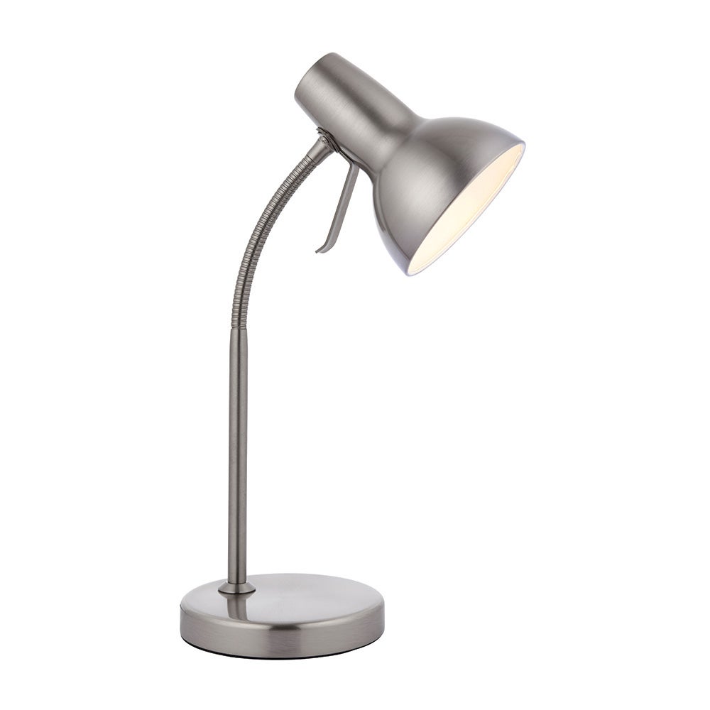 Lampka biurkowa AMALFI satynowa niklowa 1xGU10x10W metal wym:47,5x15x25cm IP20 Endon