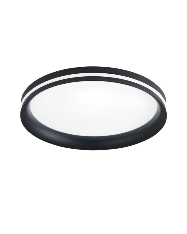 Isy - Aluminiowa lampa sufitowa LED Fabas Luce - Zintegrowana dioda LED 42W IP20 Czarna