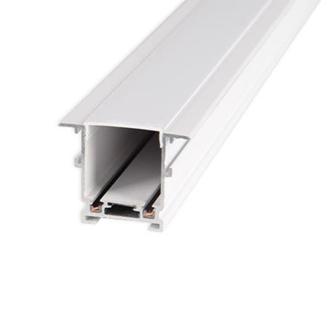 Szynoprzewód Luxo 48V 2m podtynkowy ze środkiem IP20 biały mat tracklight MasterLED
