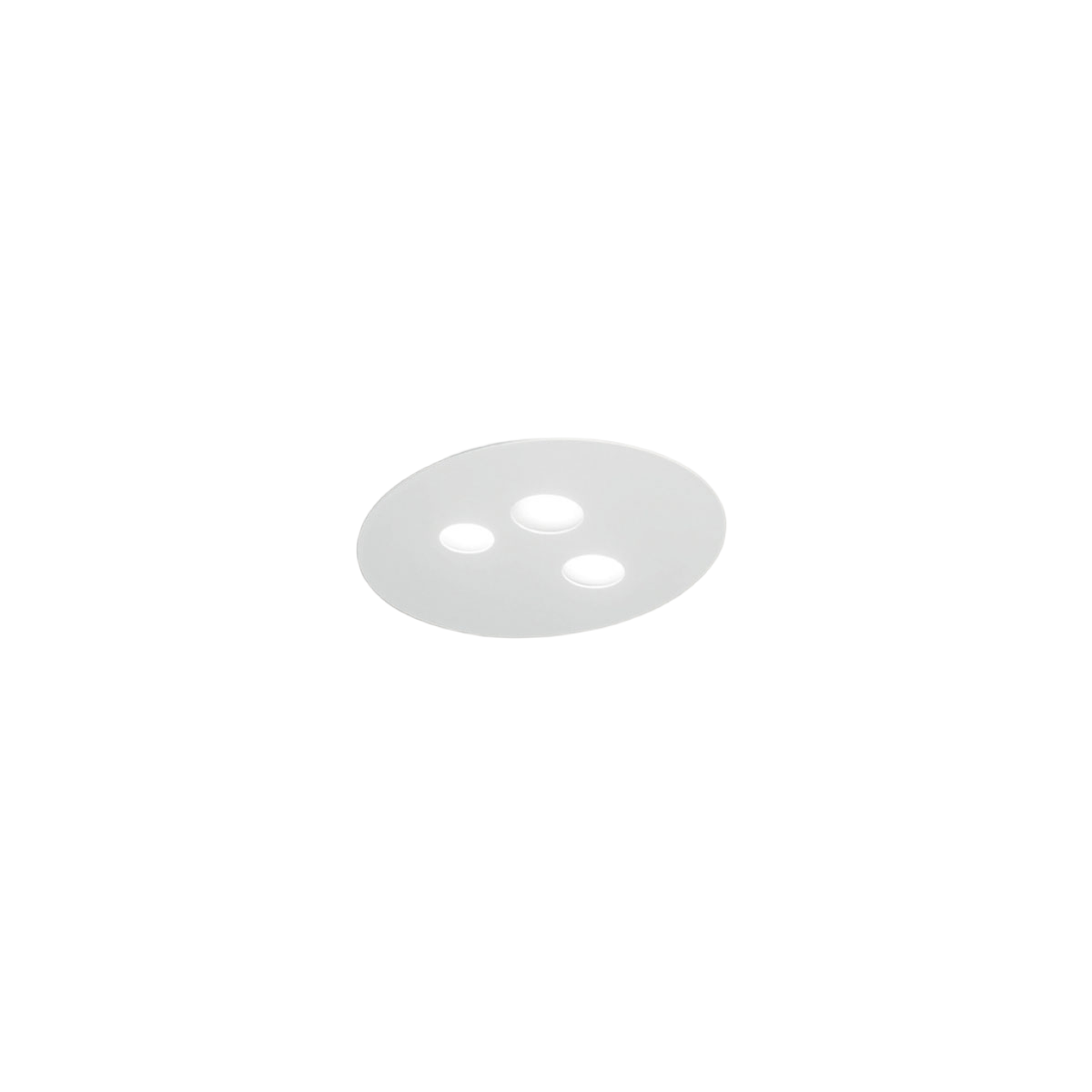 Lampa sufitowa LUNA P/P 3xGX53 Max 3x8W, biała – metalowa konstrukcja i aluminiowy dyfuzor – Gea Luce – oświetlenie wewnętrzne