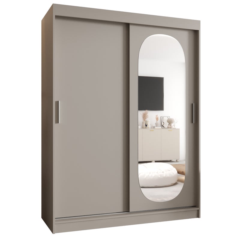 Szafa przesuwna garderoba ROYAL 150 x 62 x 200 cm Kaszmir