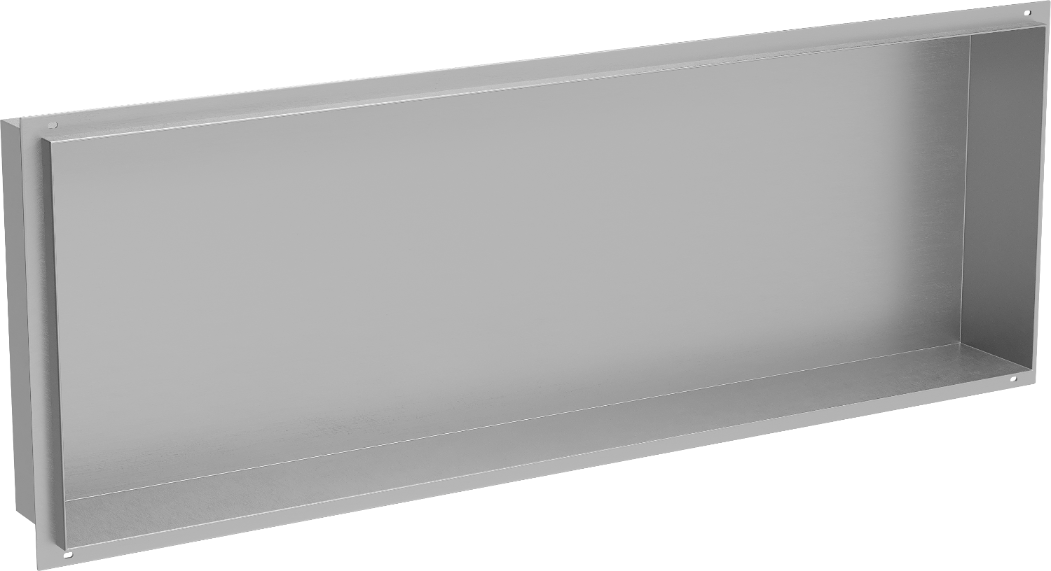 Mexen X-Wall-NR półka wnękowa bez kołnierza 90 x 30 cm, inox - 1911903010