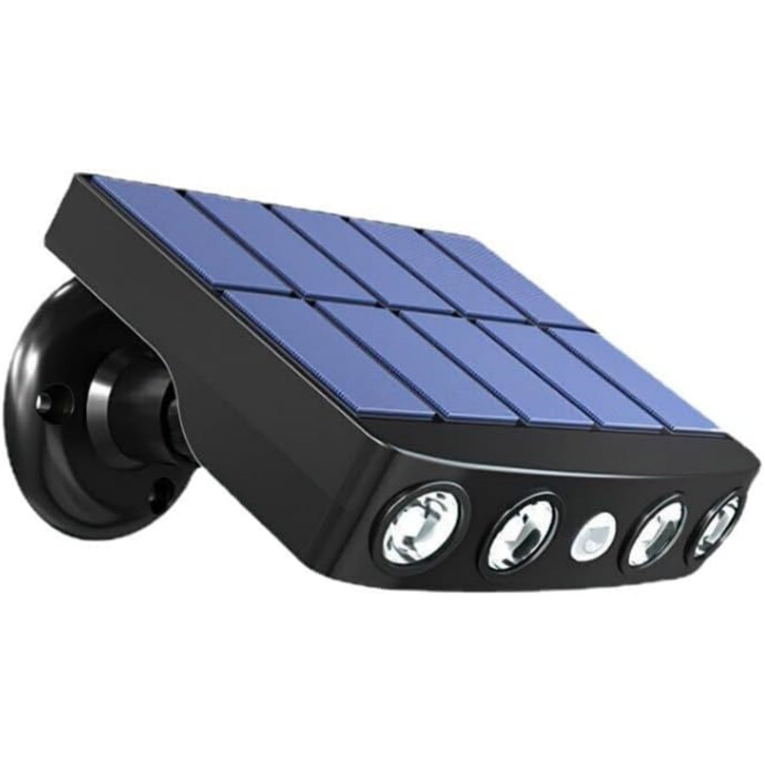 Wodoodporna zewnętrzna lampa solarna z czujnikiem ruchu, białe zimne światło LED, IP65 (czarna)