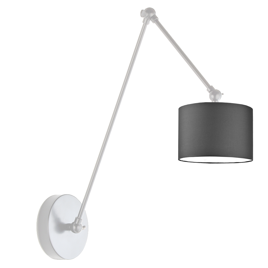 Kinkiet przegubowy lampa ścienna lampa na ścianę regulowany z abażurem walec SOUL II
