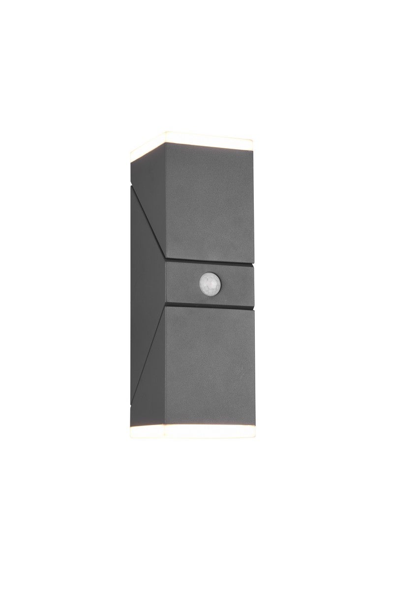Kinkiet zewnętrzny LED HADOR 7W aluminium antracytowy wym:28x9x11cm IP54 Trio