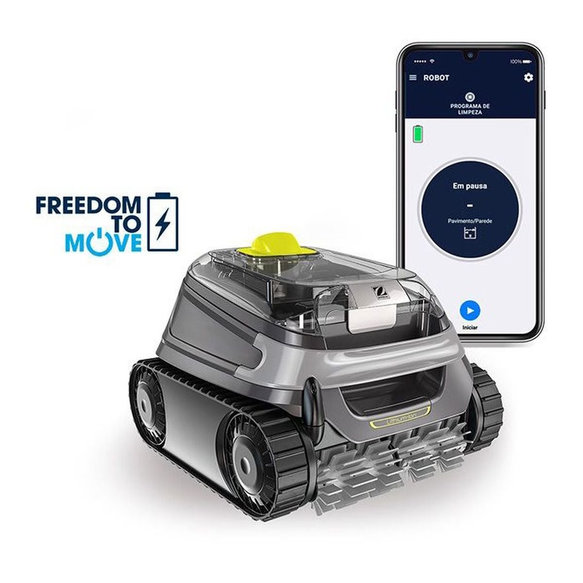 Bezprzewodowy robot Zodiac CNX-Li 5220 iQ do basenów o głębokości do 10 m.