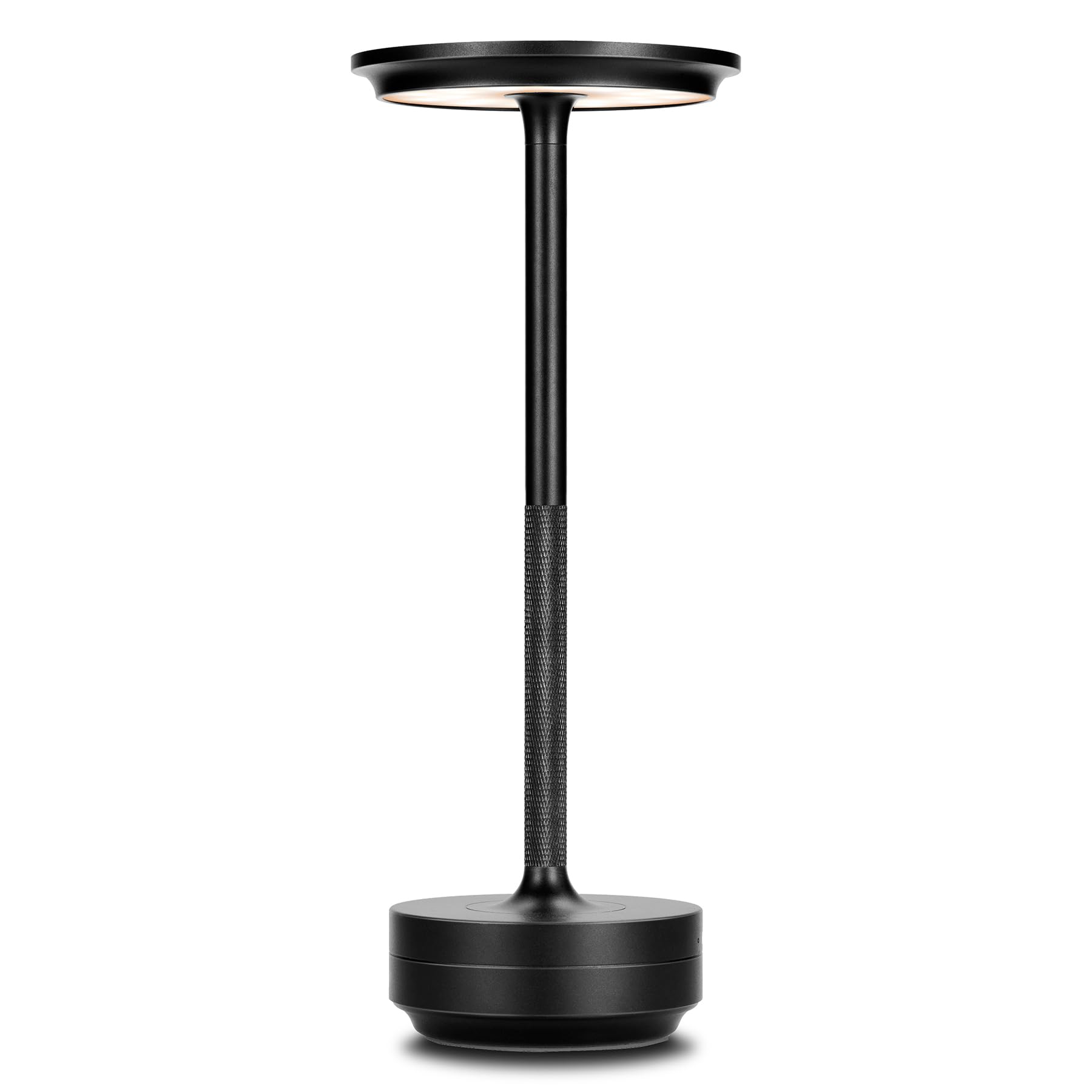 Bezprzewodowa metalowa lampa stołowa w kształcie litery I z czujnikiem dotykowym, ładowalna lampa biurkowa z możliwością ściemniania w 3 kolorach
