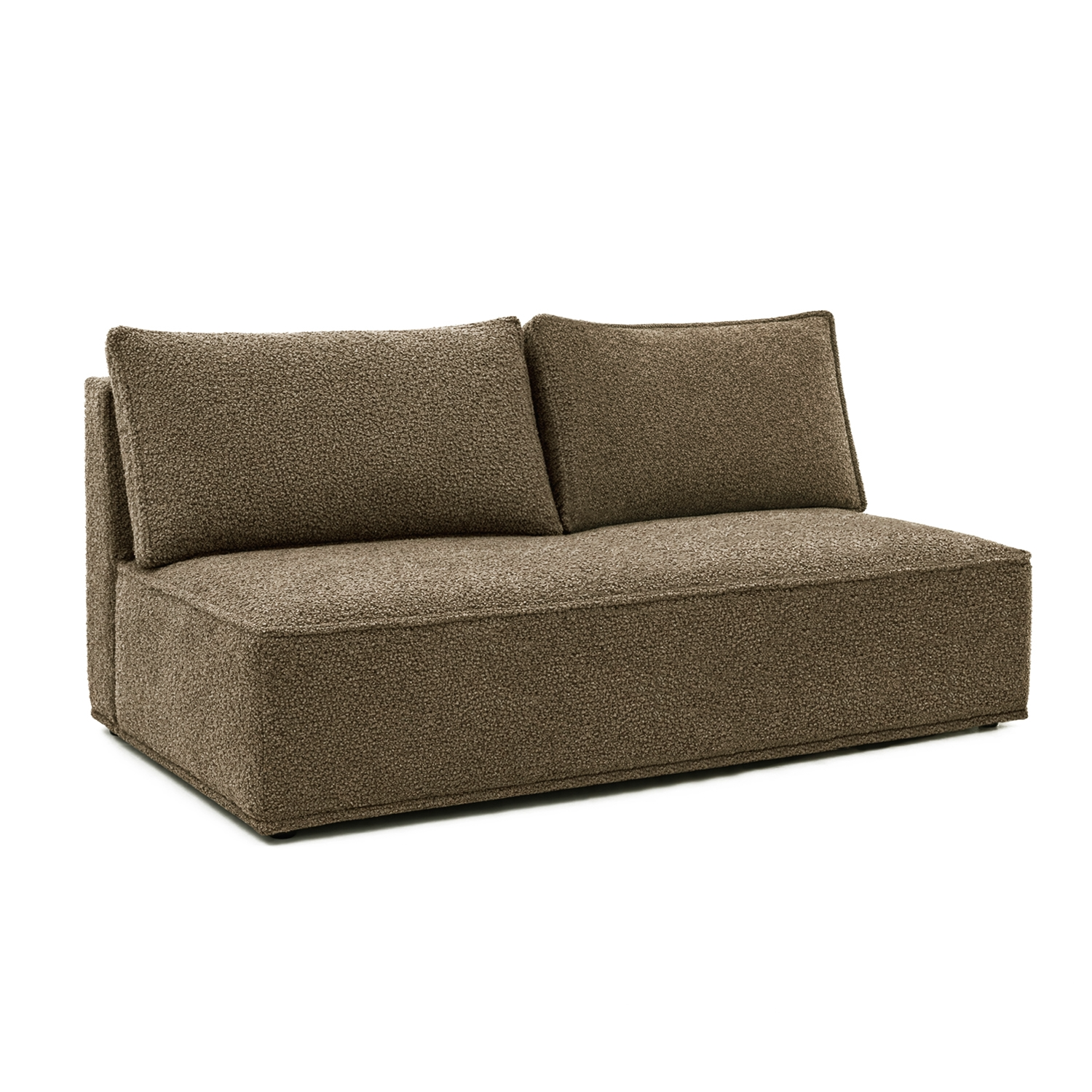 Sofa Rozkładana Kanapa z Funkcją Spania Dwuosobowa Do Salon Brązowa MAVIA