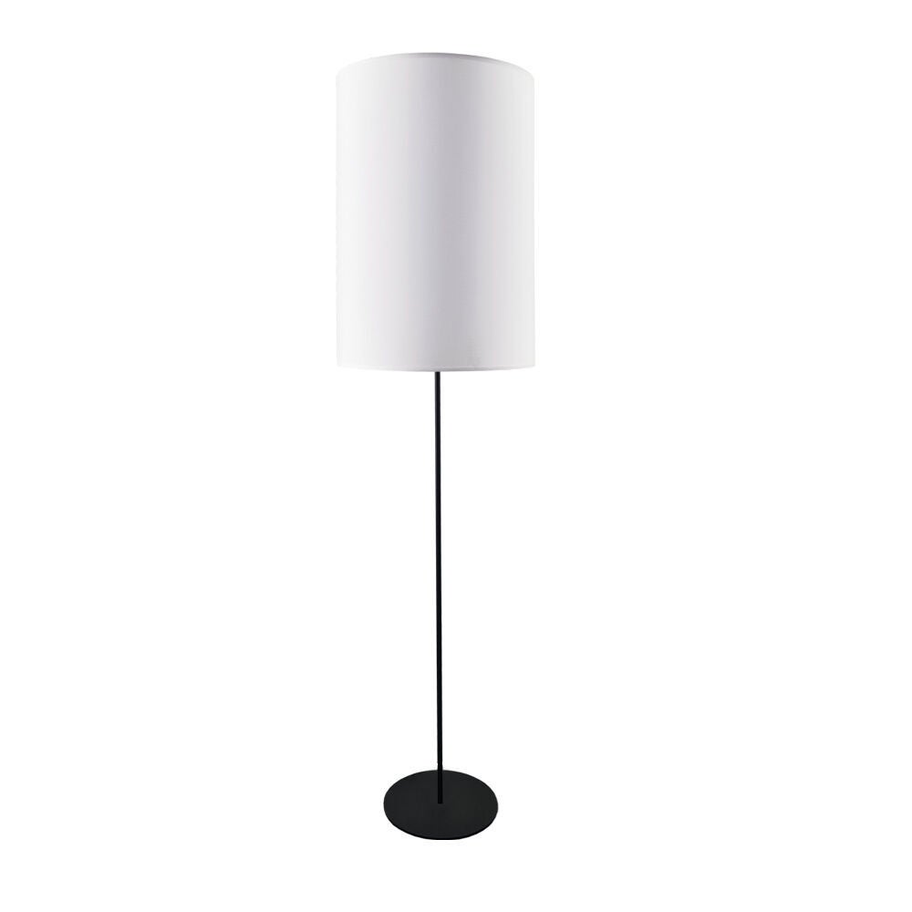 Lampa stojąca podłogowa 170 cm czarna z białym abażurem 1xE27 20W LAMEGO 2022 Shilo