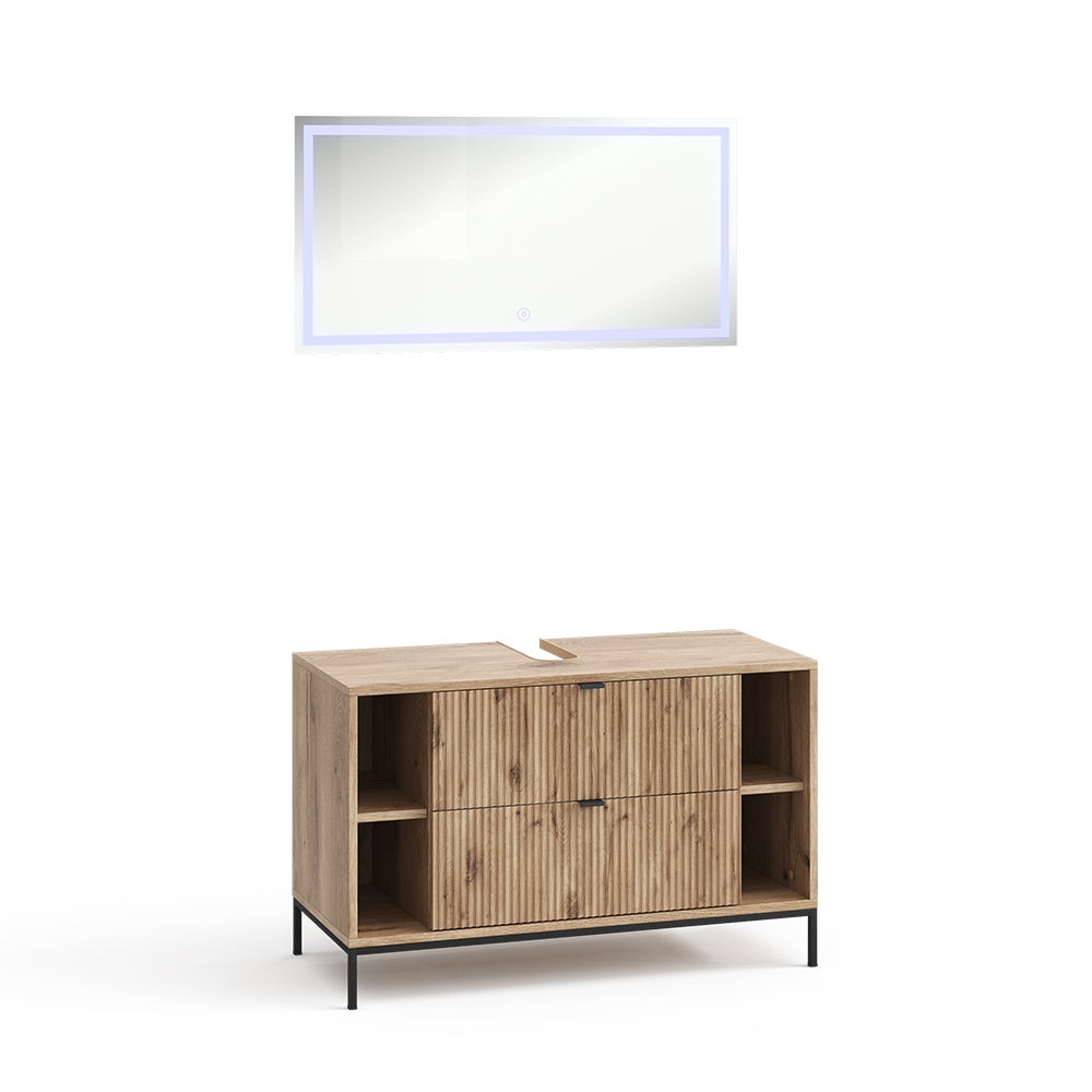 Vicco Zestaw mebli łazienkowych Eliza, Viking Oak, 2-częściowy