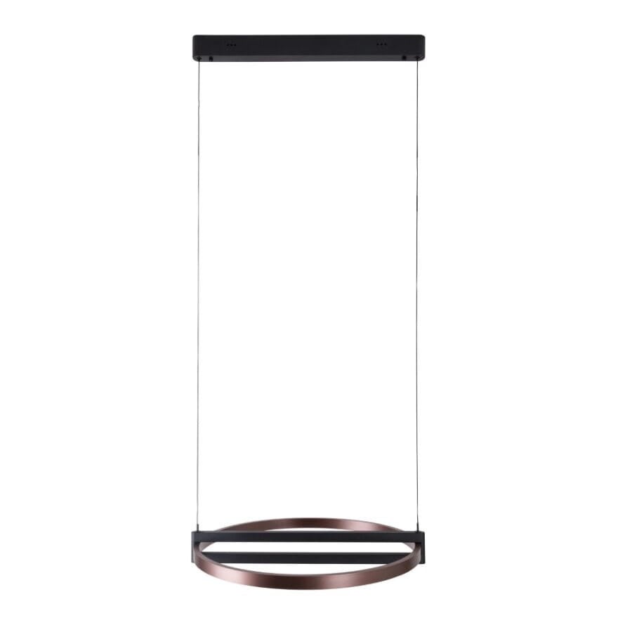 Lampa wisząca SINGAPUR LED 48W Ciepła biel 2880lm czarno-brązowa wym: 145 x 63 x 63 cm Maxlight