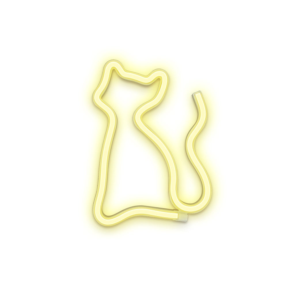 Lmpada de gato com luz led neon para sempre