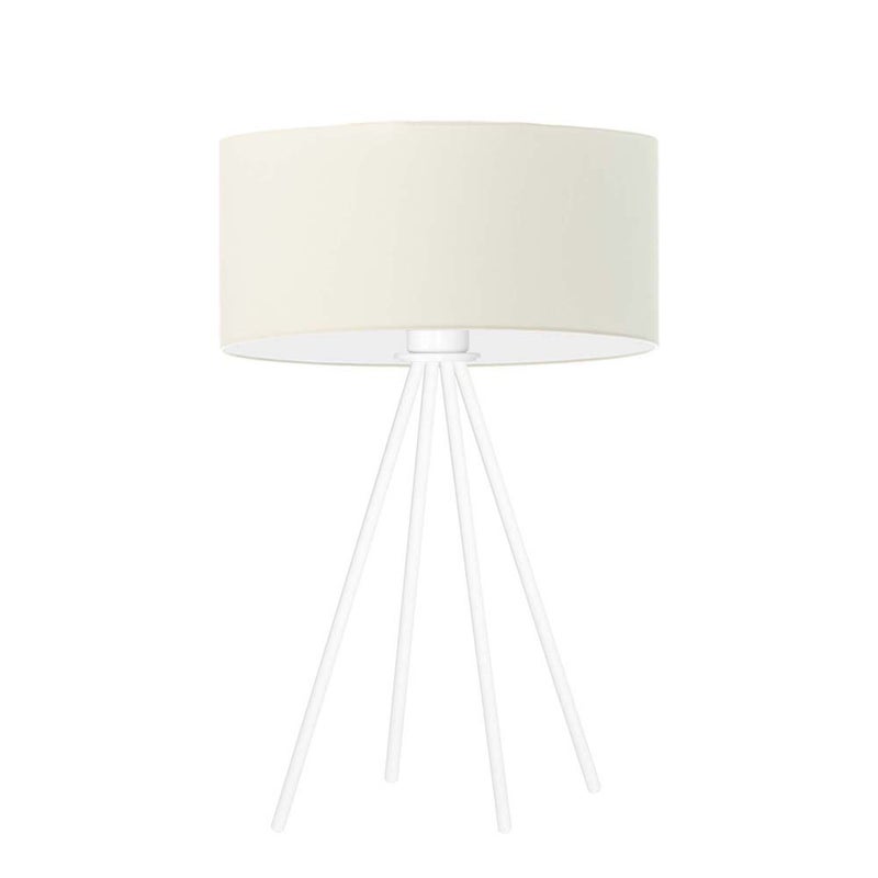 Lampka nocna na biurko lampa biurkowa LED z abażurem walec 30cm SOLARIS