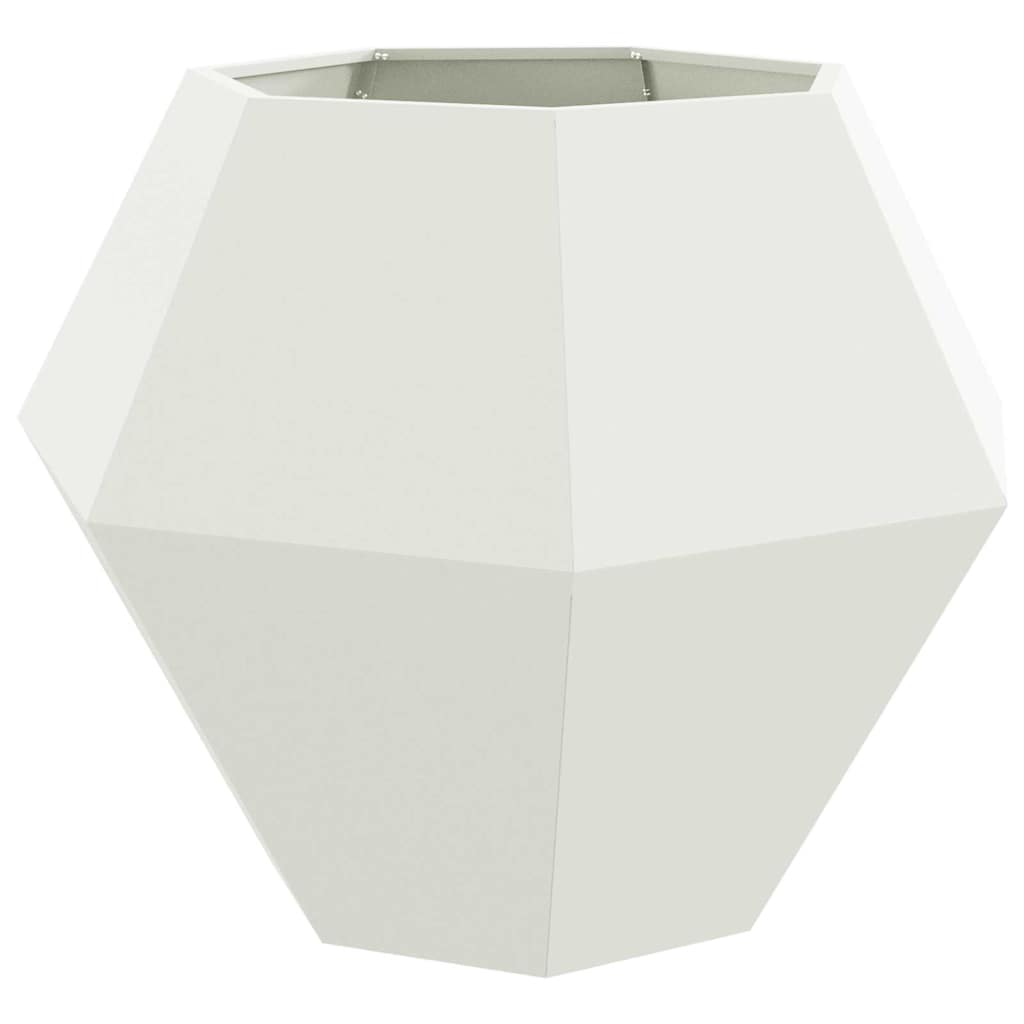 Donica Biały 100 x 100 x 80 cm Stal