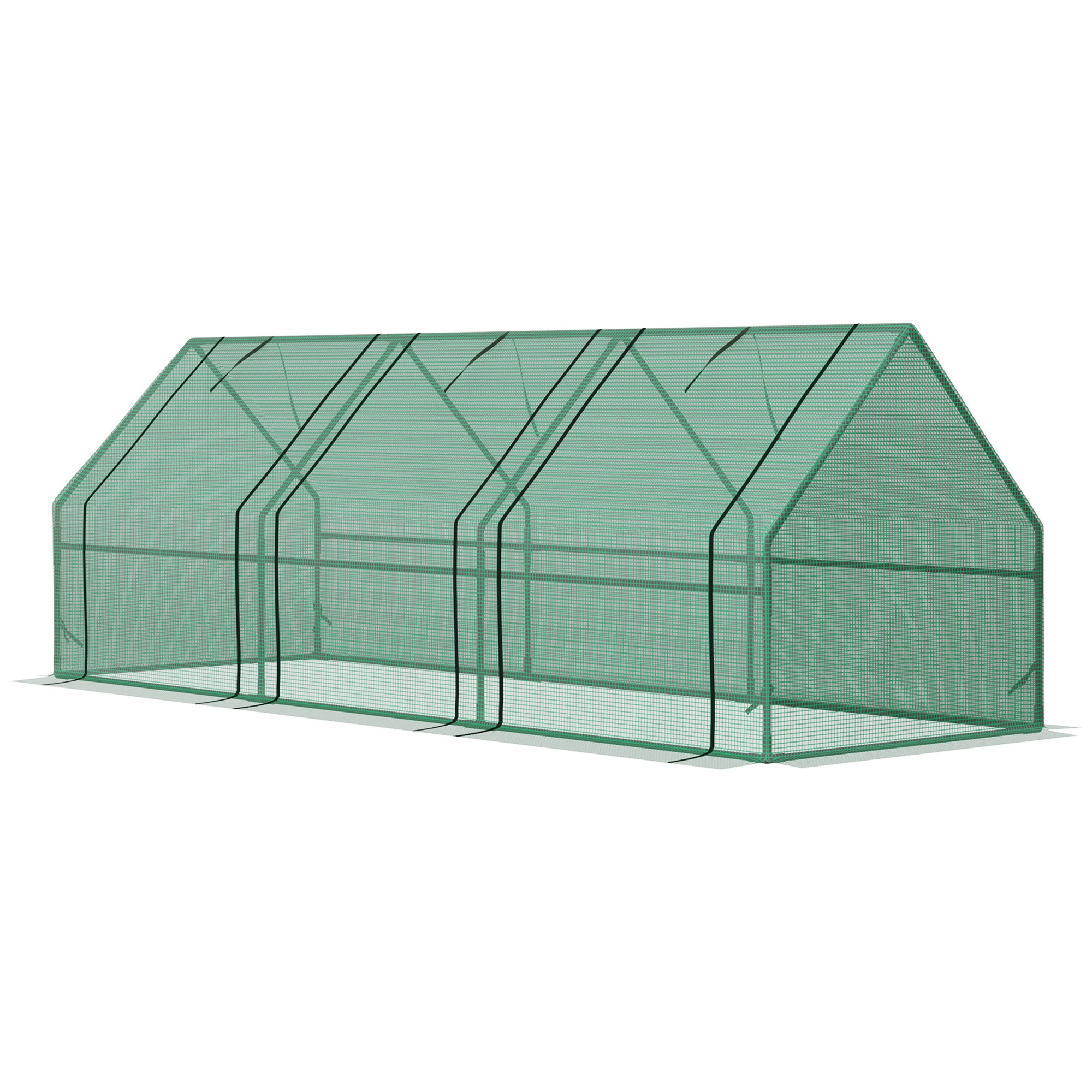 Szklarnia zewnętrzna 270x90x90 cm, rama stalowa, pokrycie PE 140 g/m²
