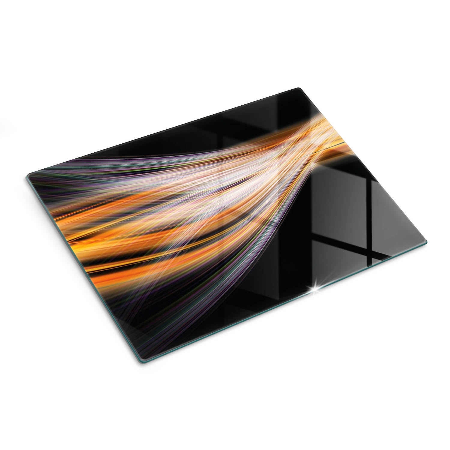 Designerska deska do kuchni z hartowanego szkła i nadrukiem - Sztuka Abstrakcyjna - 30x40 - Tulup