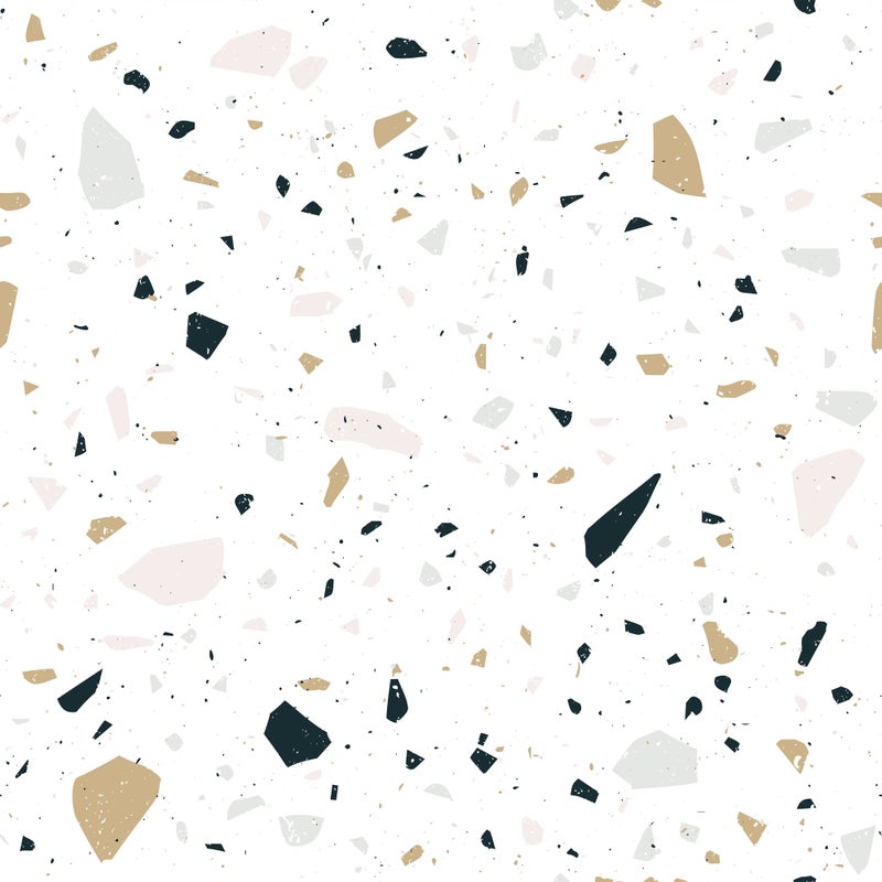 Dywan winylowy Terrazzo Aquiles 66x250 cm - antypoślizgowa wykładzina PVC z gładkim nadrukiem, winylowa do kuchni lub salonu, zmywalna